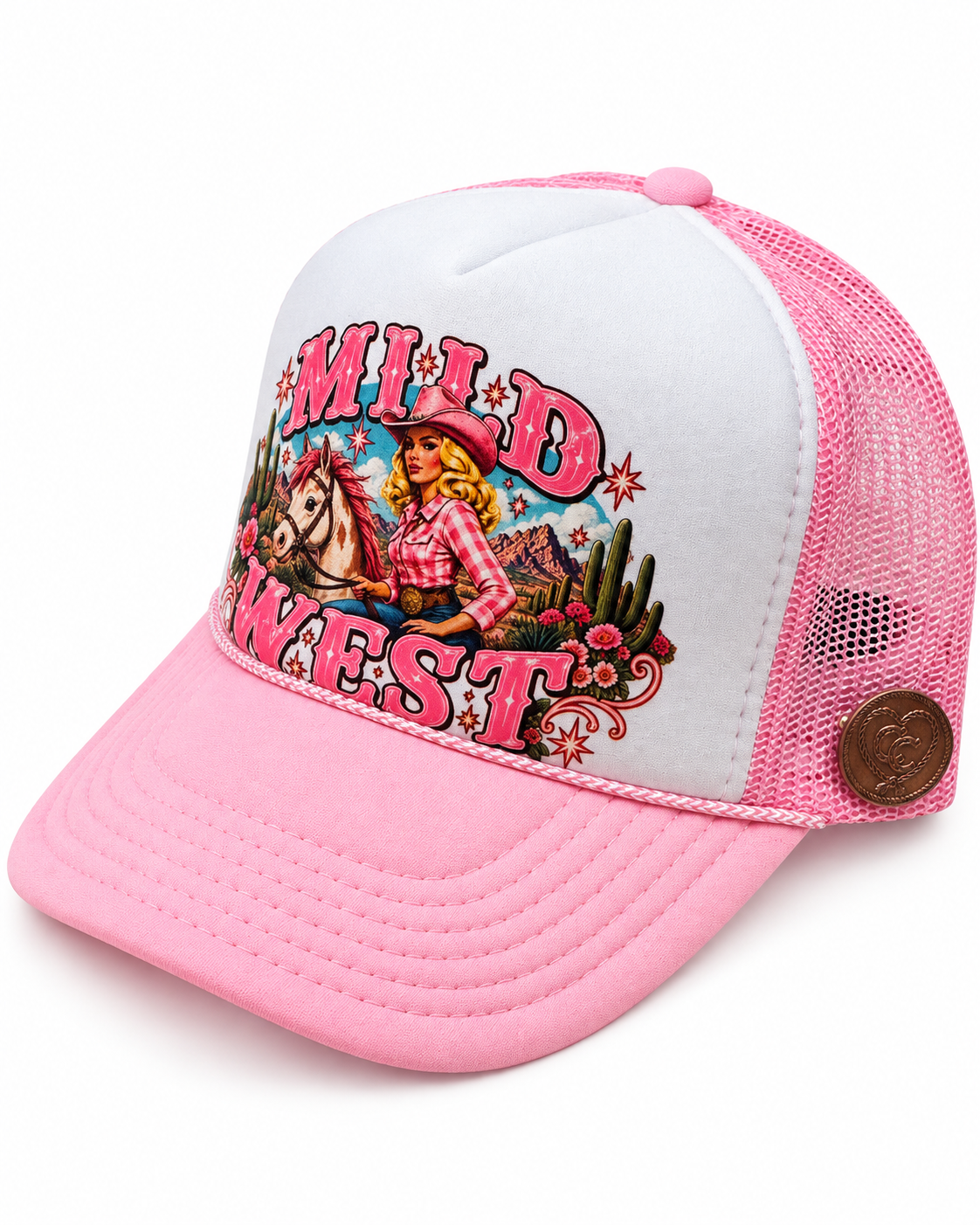 Mild West Vintage Cowgirl on Stick Pony