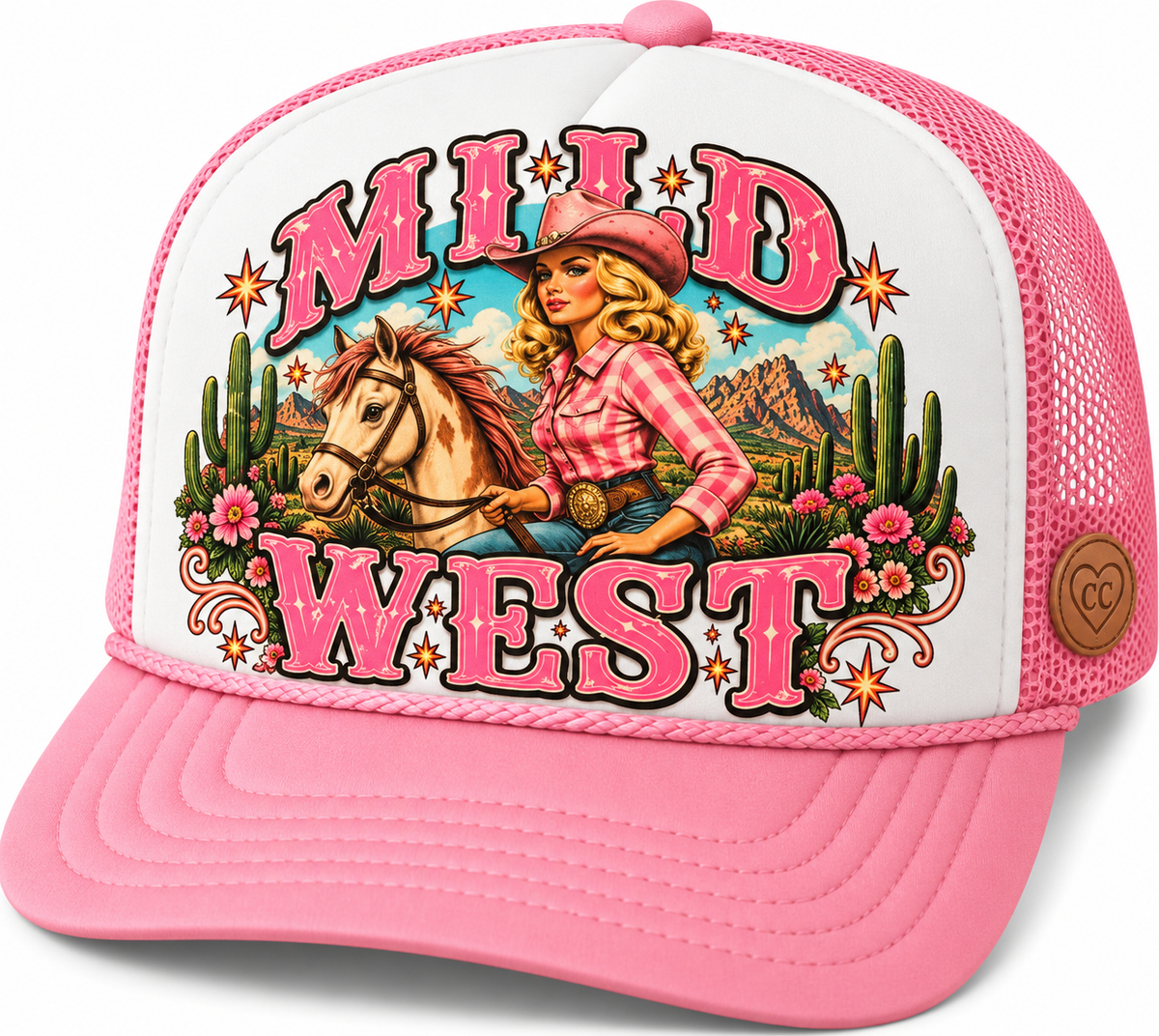 Mild West Vintage Cowgirl on Stick Pony